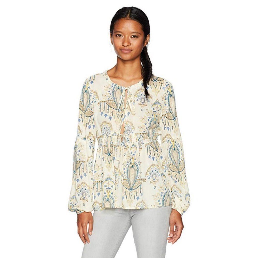 NWT O'NEILL Boho Maria Long Sleeve Blouse